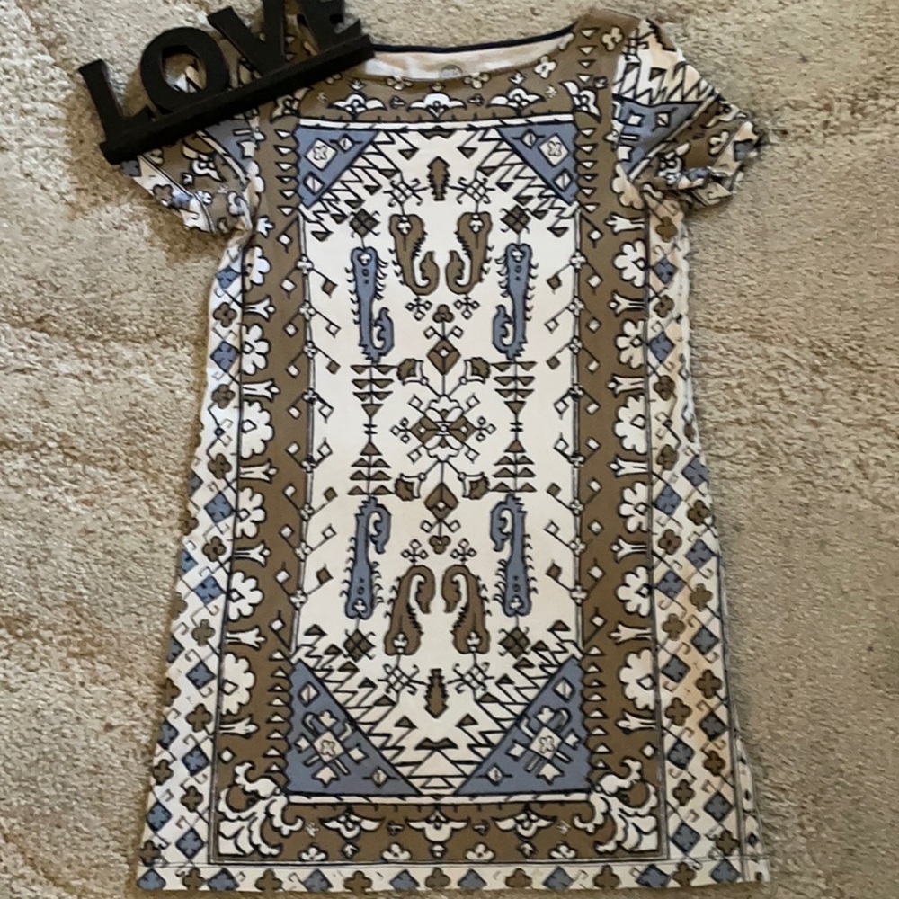 Tory Burch Tile Print T-Shirt Shift Dress | Popular Style | Medium